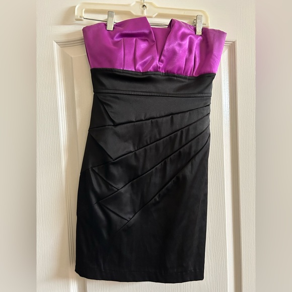 Teeze Me Dresses & Skirts - Black and Purple Teeze Me Dress